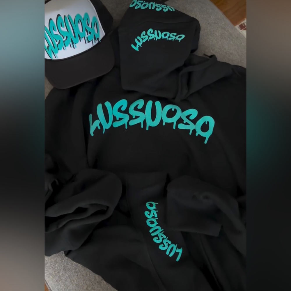Hat and hoodie